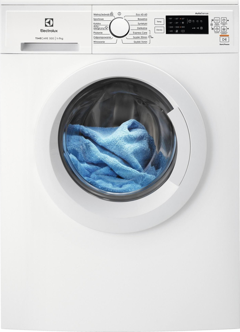 Lavatrice Electrolux TimeCare 500, 7kg, ngarkim frontal, e bardhë