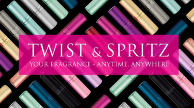 Shishe rimbushëse për parfum Twist &amp; Spritz I0090999, 8 ml, rozë e fortë