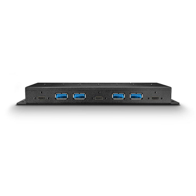 Hub USB Lindy 7 porta, USB 3.2 Gen 2, metalik