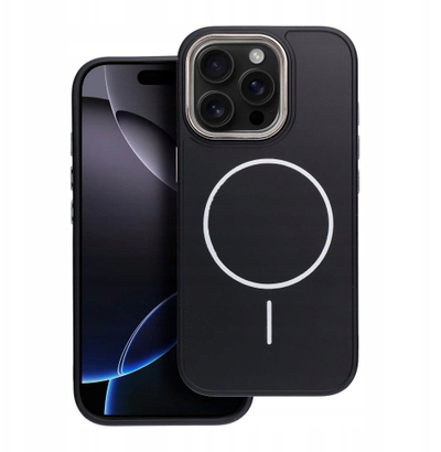 Mbulesë telefoni OEM FRAME MAG për iPhone 14 Pro, me MagSafe, e zezë