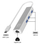 Adapter rrjeti LevelOne USB-0504, USB-C Gigabit, hub USB, i bardhë