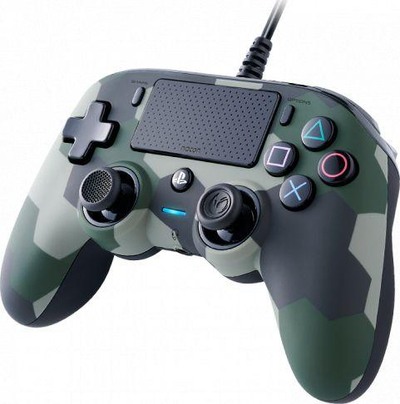 Контролер Nacon Camo, жичен, зелен