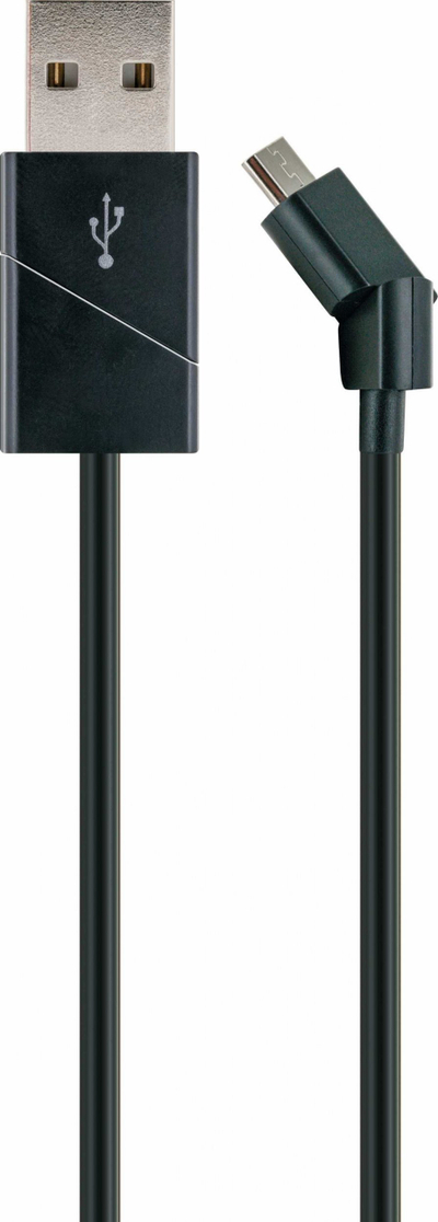 Kabllo USB Schwaiger LKW120M533, USB A me microUSB, 1.2 m, e zezë