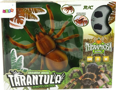 Lodër merimangë me telekomandë Lean Sport Tarantula, infra të kuqe, rrotullim 360°, kafe
