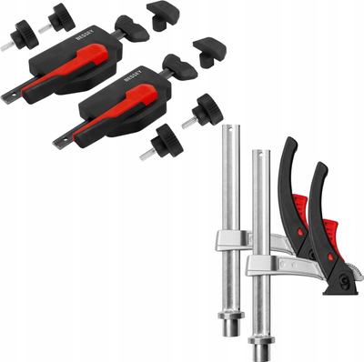 Set kapësesh pune Bessey MFT-A, hapje 150mm, për vrima 20mm, i zi