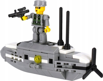 Set blloqesh ndërtimi ALLEBOX Army, 3n1, nëndetëse ushtarake