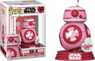 Figurë koleksionuese Funko POP Star Wars BB-8 Valentines, vinil, rozë e kuqe