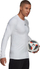 Bluzë termo me mëngë t’gjata adidas TechFit Warm M, kompresion, e bardhë