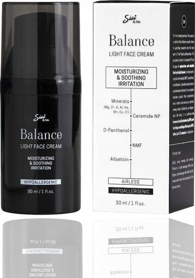 Krem fytyre Sisi &amp; Me Balance Light, i lehtë hidratues, 30ml