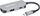 Dock USB C Manhattan 3 në 1, HDMI 4K60, USB A, Power Delivery 100W, gri