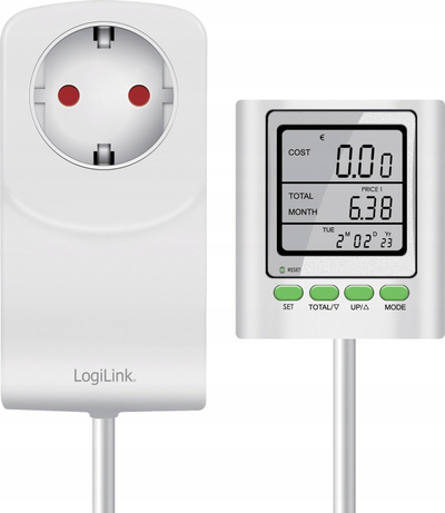 Matës harxhimi energjie LogiLink Energy Cost Meter, ekran me kabllo