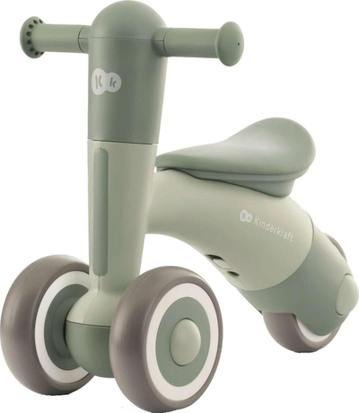 Бициклeт без педали KinderKraft MINIBI, со 3 тркала, за деца, зелен