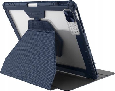 Mbulesë tablet Nillkin Bumper SnapSafe, për iPad Air 13 2024 dhe iPad Pro 11, magnetike, me mbajtëse stilolapsi, blu e errët