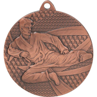 Medalje bronzi karate Tryumf MMC6650/B, çelik, 50mm, ngjyrë bronzi