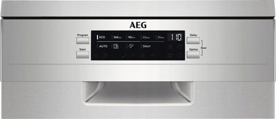 Lavastovilje AEG FFB62427ZM, 45 cm, inox, argjend