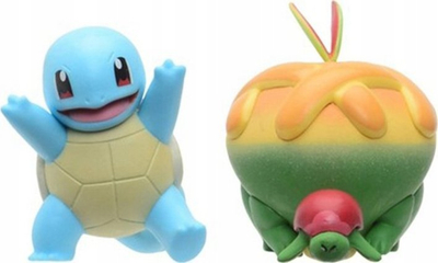 Lodër figurina Pokémon Battle Figure Pack Squirtle Appletun, set 2 copë, 2"