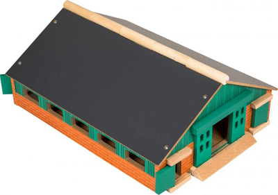 Lodër stallë fermë Kids Globe Cow Hutch 0492, përmasa 1:87, për automjete Siku 1:87, shumëngjyrëshe