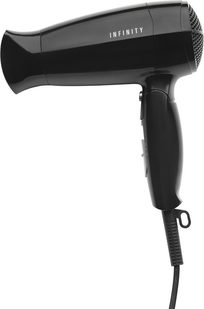 Tharëse flokësh Melissa Infinity Travel Folding, 1600W, 2 shpejtësi, e zezë