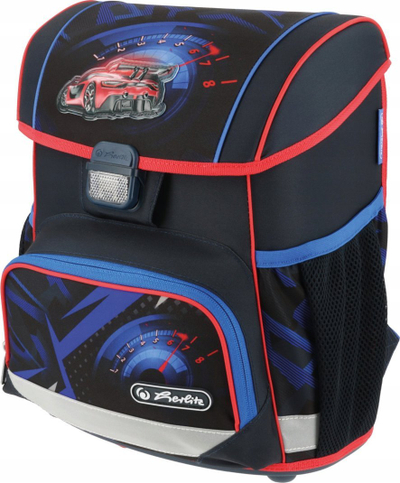 Çantë shkolle Herlitz Loop Plus High Speed, 16L, set me penar dhe çantë sporti, shumëngjyrëshe