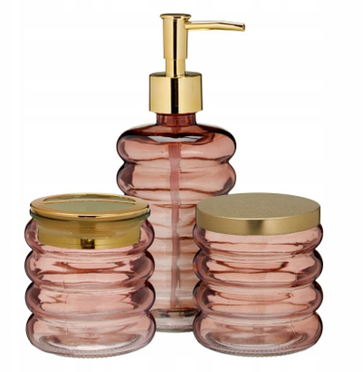 Set banjoje Bathroom Solutions HUM, 3 pjesë, xham, transparent