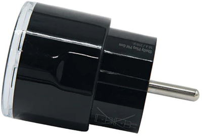 Prizë inteligjente Shelly Plug PM Gen3 Matter, 13A, WiFi Bluetooth, e zezë