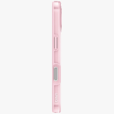 Kapak telefoni Uniq Clario për iPhone 17, Magclick, rozë