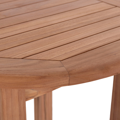 Tavolinë bari HomeMarkt Presscot HM18114, dru teak, 60x60x105 cm, ngjyrë natyrale