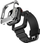 Set rrip dhe mbrojtëse Kingxbar CYF134 për Apple Watch 44/45mm, çelik inox, argjendtë