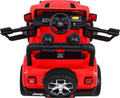 Makina elektrike për fëmijë Jeep Wrangler Rubicon 4x4, me bateri, sedilje eco leather, jeshile