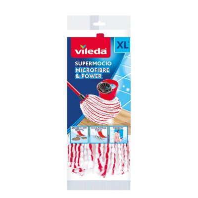 Rezervë leckë Vileda Microfibre and Power, mikrofibër, për SUPERMOCIO