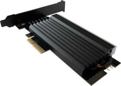Adapter PCIe LC-Power LC-PCI-M2-NVME-ARGB, për SSD M.2 NVMe, ARGB, i zi