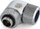 Adapter ftohjeje uji BitsPower Advanced, 90°, G1/4 në 14mm hardtube, argjendtë