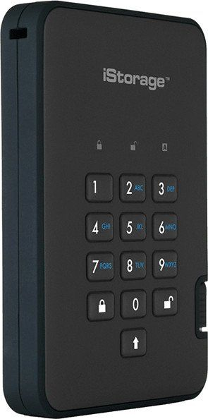 Disk i jashtëm iStorage diskAshur2, 500GB, AES 256 bit, i zi