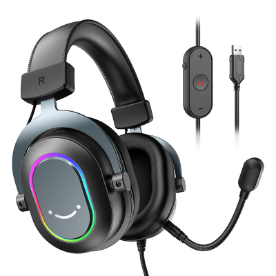 Kufje gaming Fifine H6, me kabllo, 7.1 virtual surround, të zeza