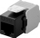Modul keystone Goobay RJ45 Cat6a LSA UTP, femër, i zi