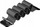 Rrip ore Swissten Mesh për Apple Watch, 38-40mm, metal, i zi
