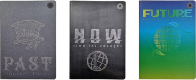 Fletore Promised Land Notebook B5 pastNOWfuture 2, 96 faqe me rrjetë, set me 5 copë