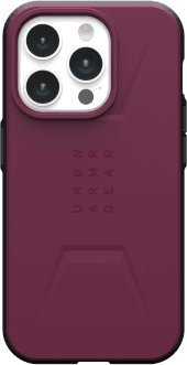 Futrollë UAG Civilian për iPhone 15 Pro 6.1", me magnet MagSafe, ngjyrë Bordeaux