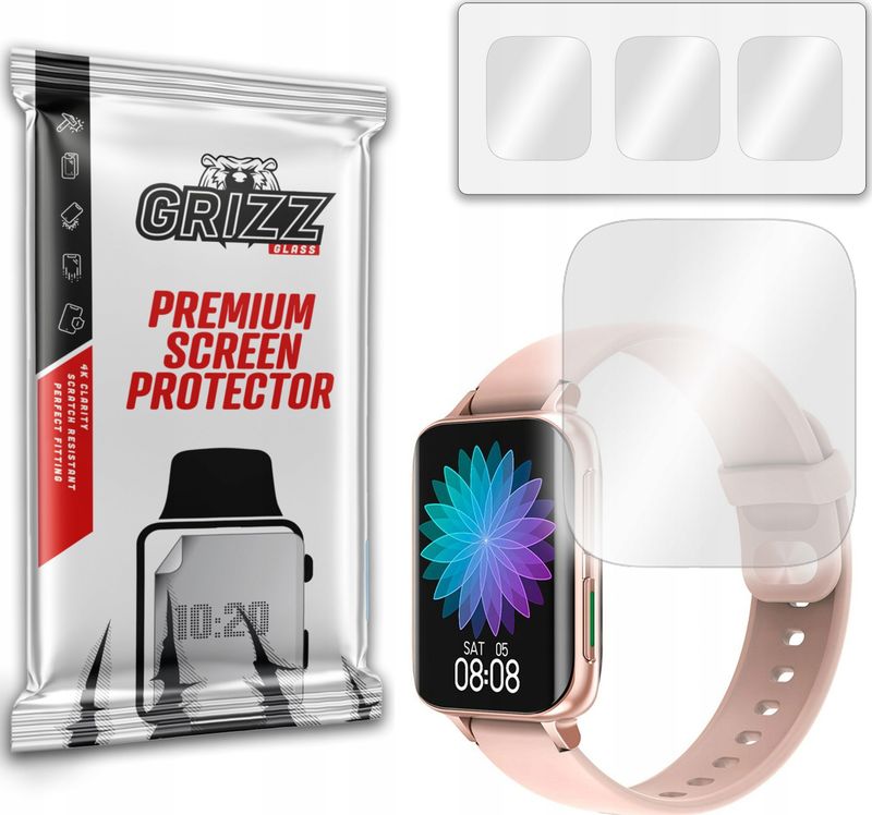 Mbrojtëse ekrani për orë inteligjente GrizzGlass Hydrofilm Zaxer ZT93, hidrogel, transparente
