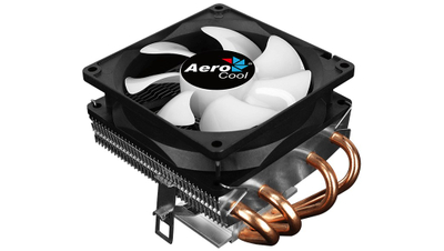 Ftohës procesori AeroCool Air Frost 4 RGB, 4 tuba termikë, 125W TDP, i zi