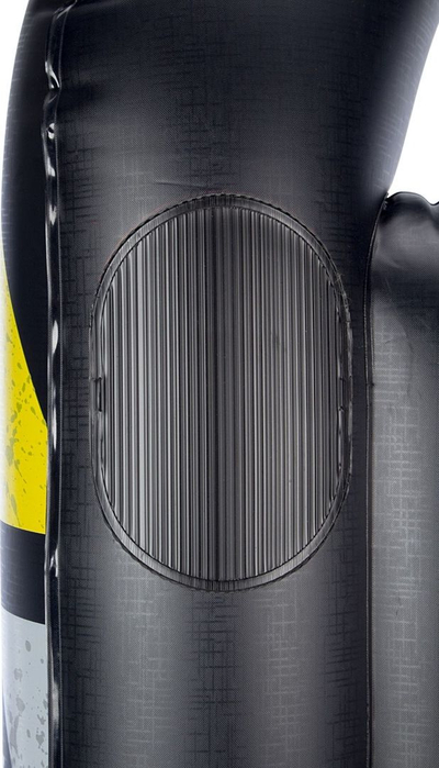Dërrasë dëbore me ajër Restart Inflatable Snow Glider Downhill Racer, PVC 0.40 mm, me doreza, e zezë gri e verdhë