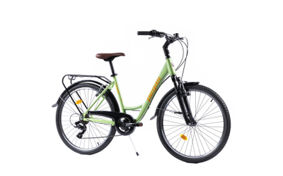 Biçikletë qyteti Pegas Oras Comoda 26", 7 shpejtësi, alumini, jeshile pistacio