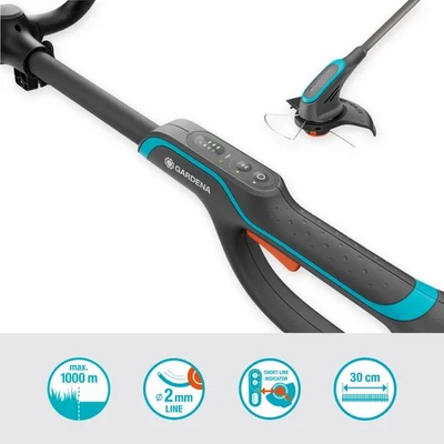 Kositës bari me bateri Gardena PowerTrim 30/18V Set 14703, 18V, 4.0Ah, portokalli