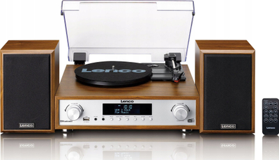 Sistem muzikor Lenco MC-160WD, HiFi kompakt, DAB+ FM Bluetooth, dru