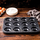 Tepsi për 12 muffins Klausberg KB-7841, metal, veshje jo ngjitëse, 35x26.5cm, e zezë