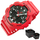 Ora dore Casio G-Shock GA-100B-4AER, kronograf, rezistente ndaj ujit 20 bar, e kuqe