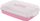 Kuti plastike Curver Plastic Party Box R63617, me kapak transparent, me dorezë transporti, rozë