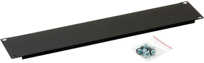 Празна панел плоча за рек Triton 19", 6U, метален, црн