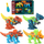 Set lodrash ndërtimi Woopie Dinosaur, 4 copë, me kaçavidë, shumëngjyrësh