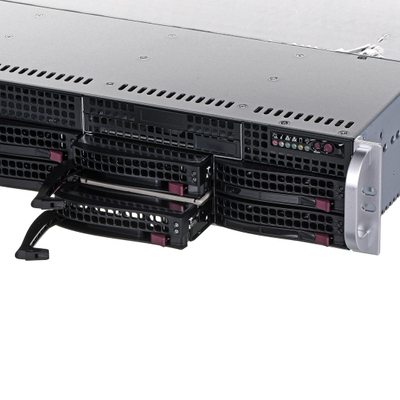 Kuti serveri Supermicro SuperChassis CSE-825TQC-R802LPB, 2U, furnizim redundant 800W, argjendtë